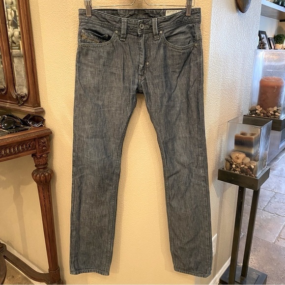 DIESEL Men Blue Thanaz Jeans Size 29x32-Made in Italy - Picture 1 of 9